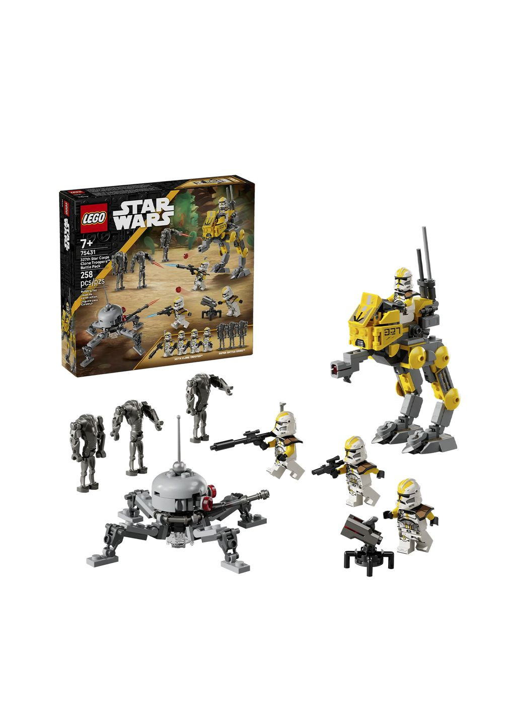 Конструктор Star Wars Бойовий загін бійців-клонів 327-го галактичного корпусу колір різнокольоровий CB-00282665 Lego (346753900)