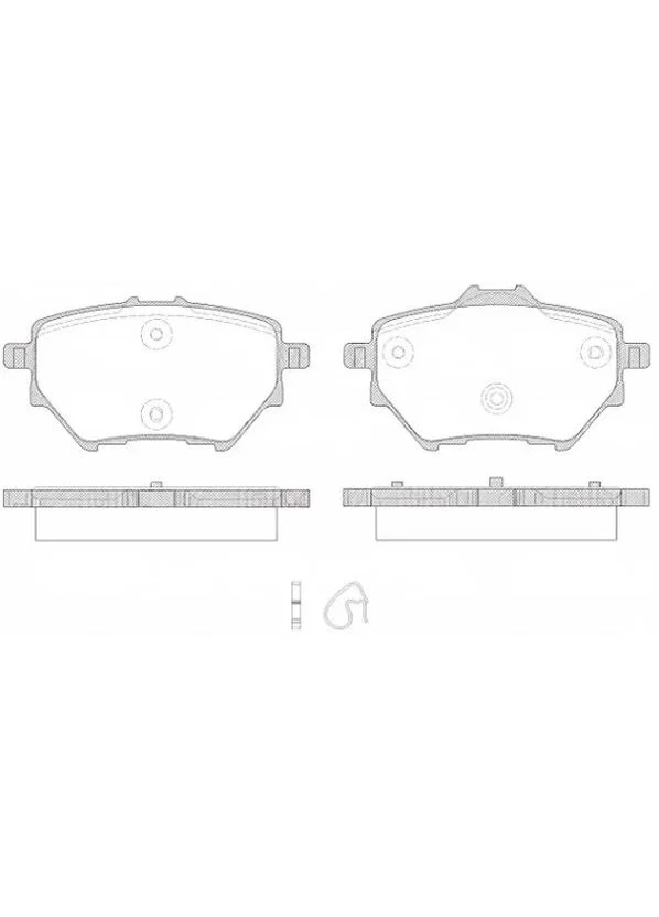 Колодки гальмівні дискові ЗАДН CITROEN C4 GRAND PICASSO 1.6 2.0 2013-,PEUGEOT 308 II 1.2-2.0 2013- 1562.00-ua Remsa (361637295)