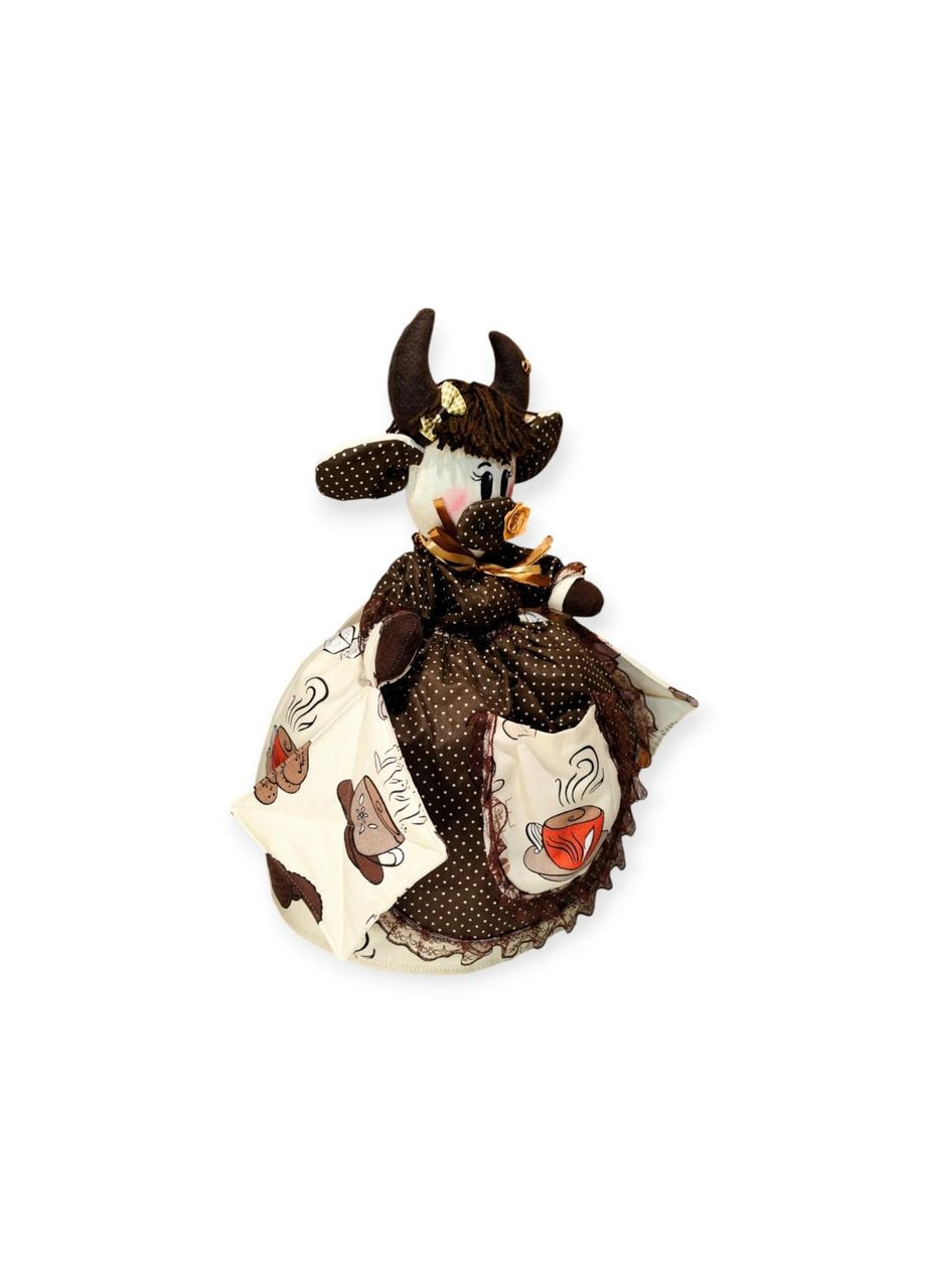 Грелка на кастрюлю 3 литра корова с прихватками. No Brand (336960347)