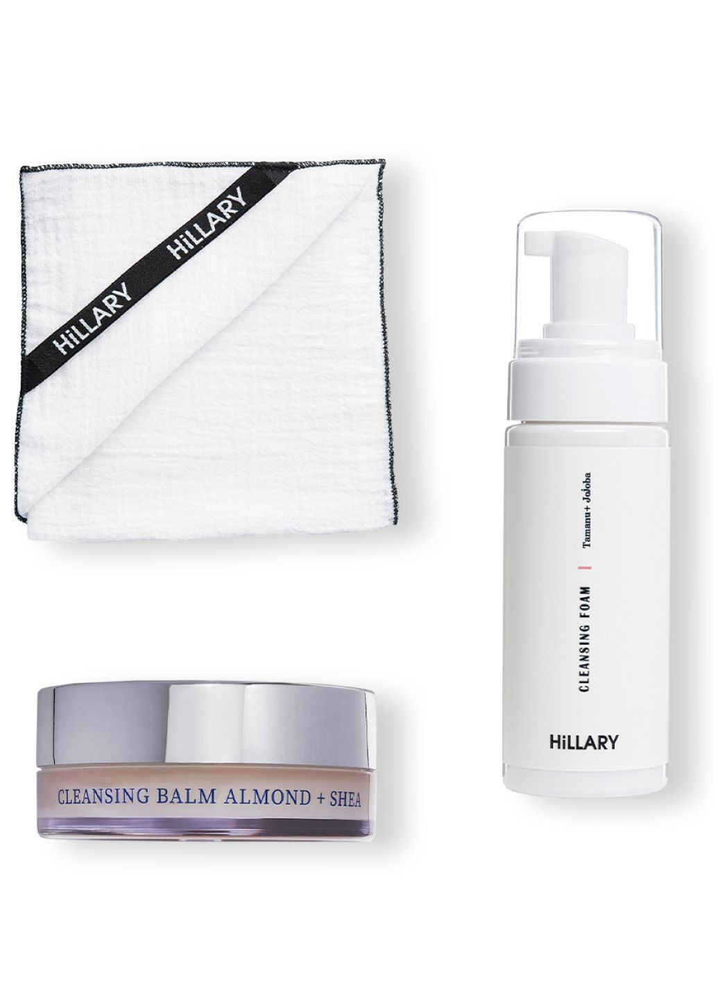 Набір для зняття макіяжу та очищення жирного типу шкіри Cleansing Balm Almond Hillary (291149478)