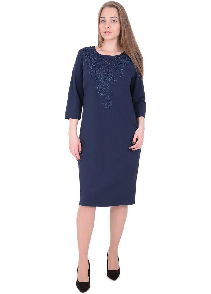 Синее платье 14159-2 Alenka Plus