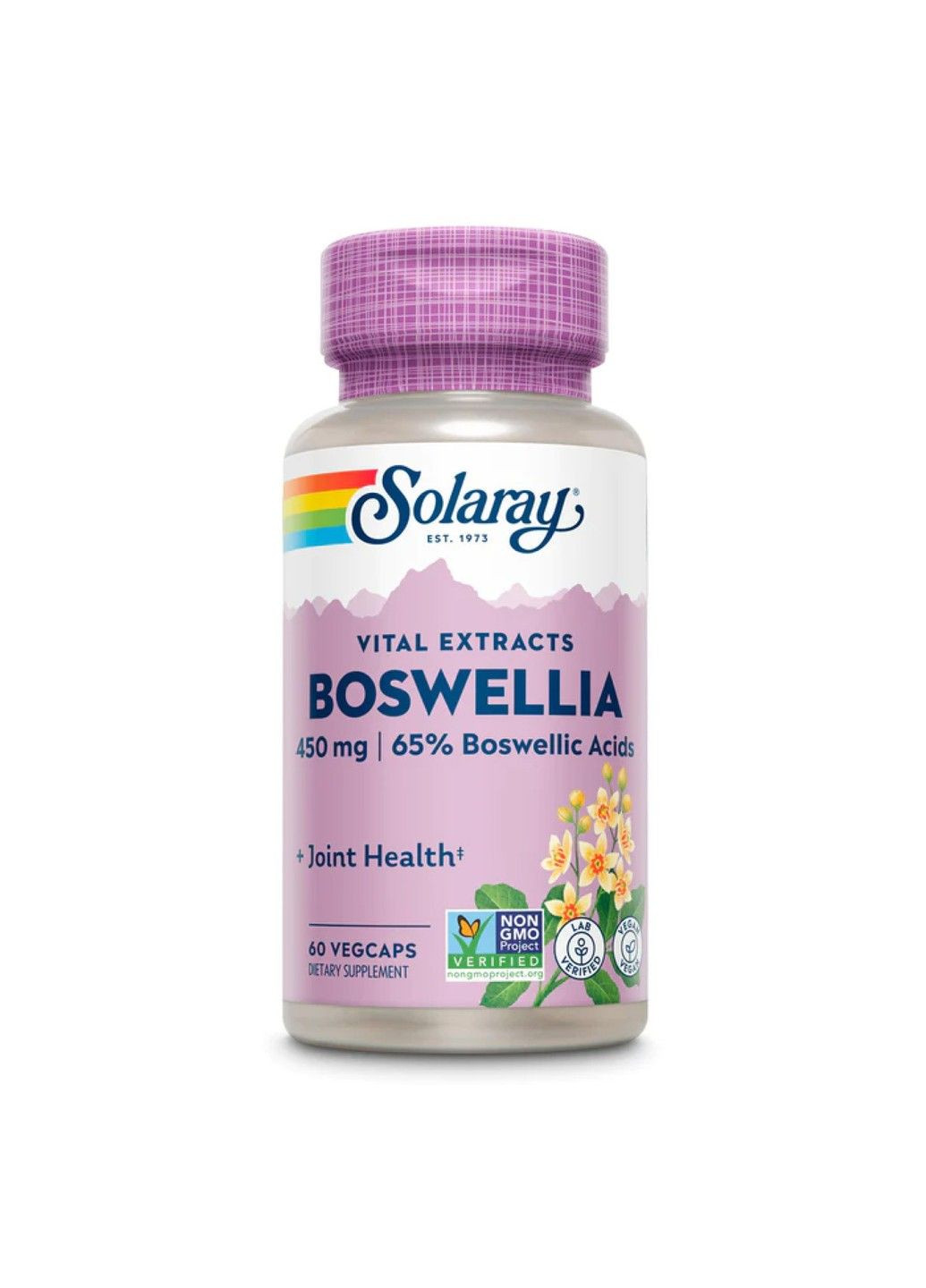 Boswellia Extract, 450 mg, 60 VegCaps Solaray (347600130)
