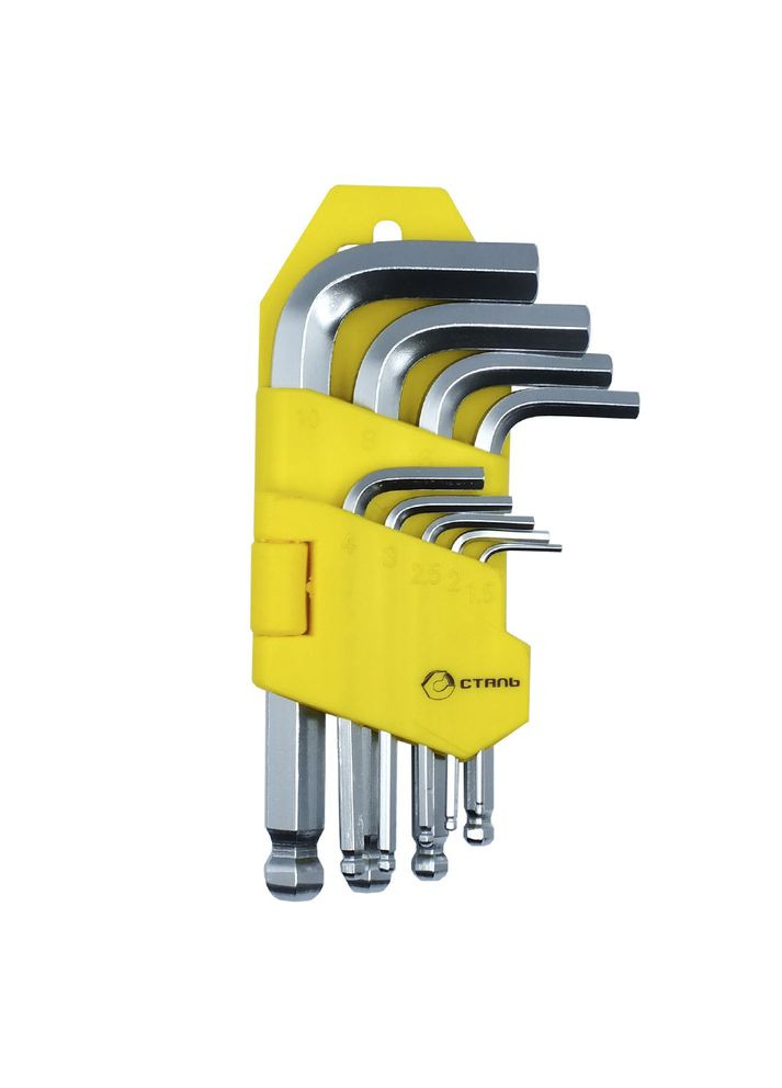 48102 Набір Г-подібних ключів Нех 9 шт СТАЛЬ (315552975)