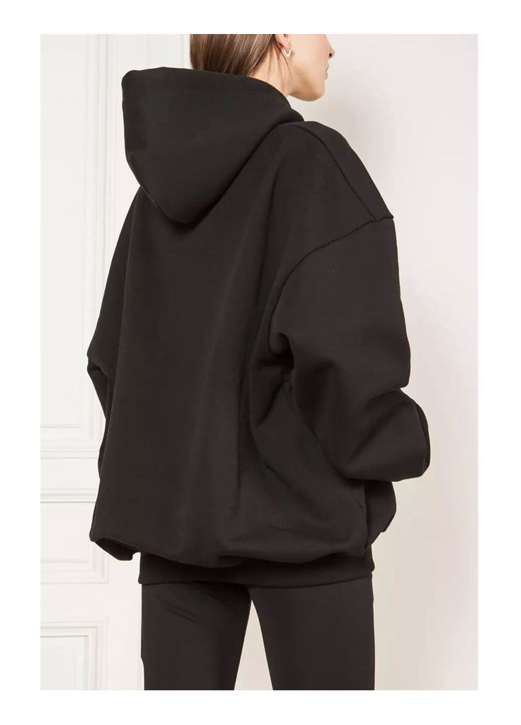 Кофта чёрная No Brand BB Mode Print Black Hoodie Womens (356677787)