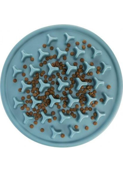 Коврик Pillars "Медленное кормление" для кошек, термопластичная резина, d 35 см (голубой) (*) Trixie (322592584)