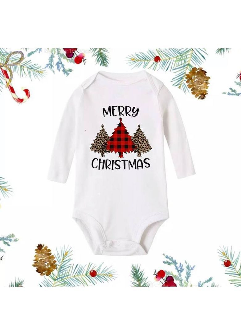 Новорічний дитячий бодік для немовлят з принтом No Brand (370757809)