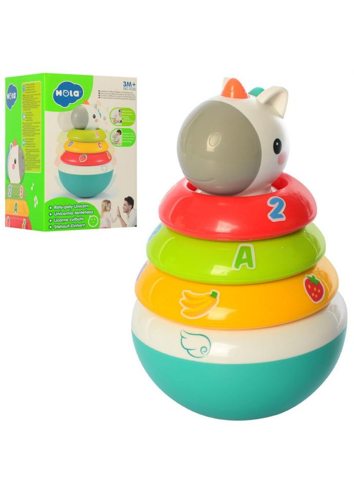 Неваляшка єдиноріг 3136 пірамідка, сортер No Brand (330603911)