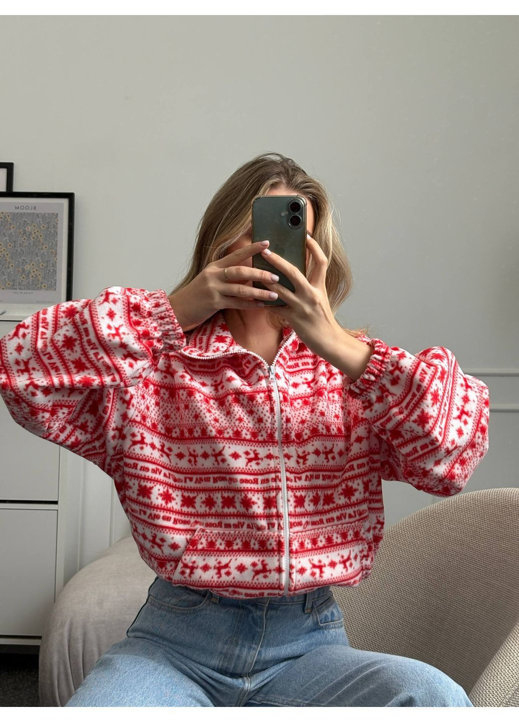 Флисовая женская кофта без капюшона KaraMix (371410690)