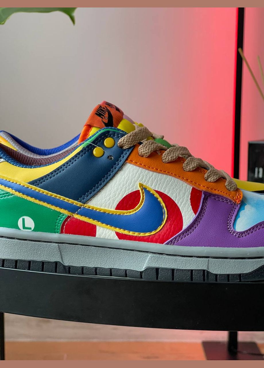 Цветные всесезонные кроссовки Vakko Nike Dunk Low Super Mario Bros