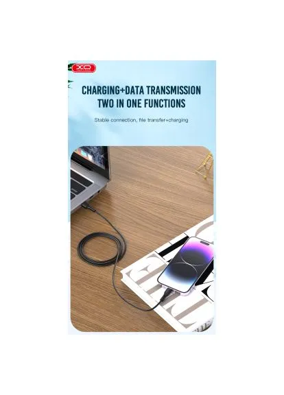 Дата кабель (NB230_L_Black) XO USB 2.0 AM to Lightning 1.0m black (388712897)