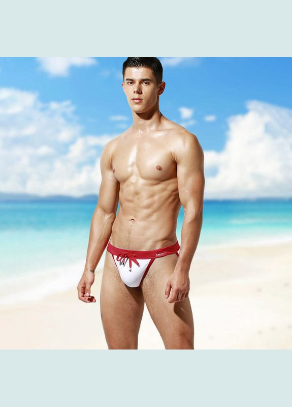 Мужские белые пляжные, спортивные, повседневные, кэжуал мужские плавки танга белый 5912 танга Sport Line