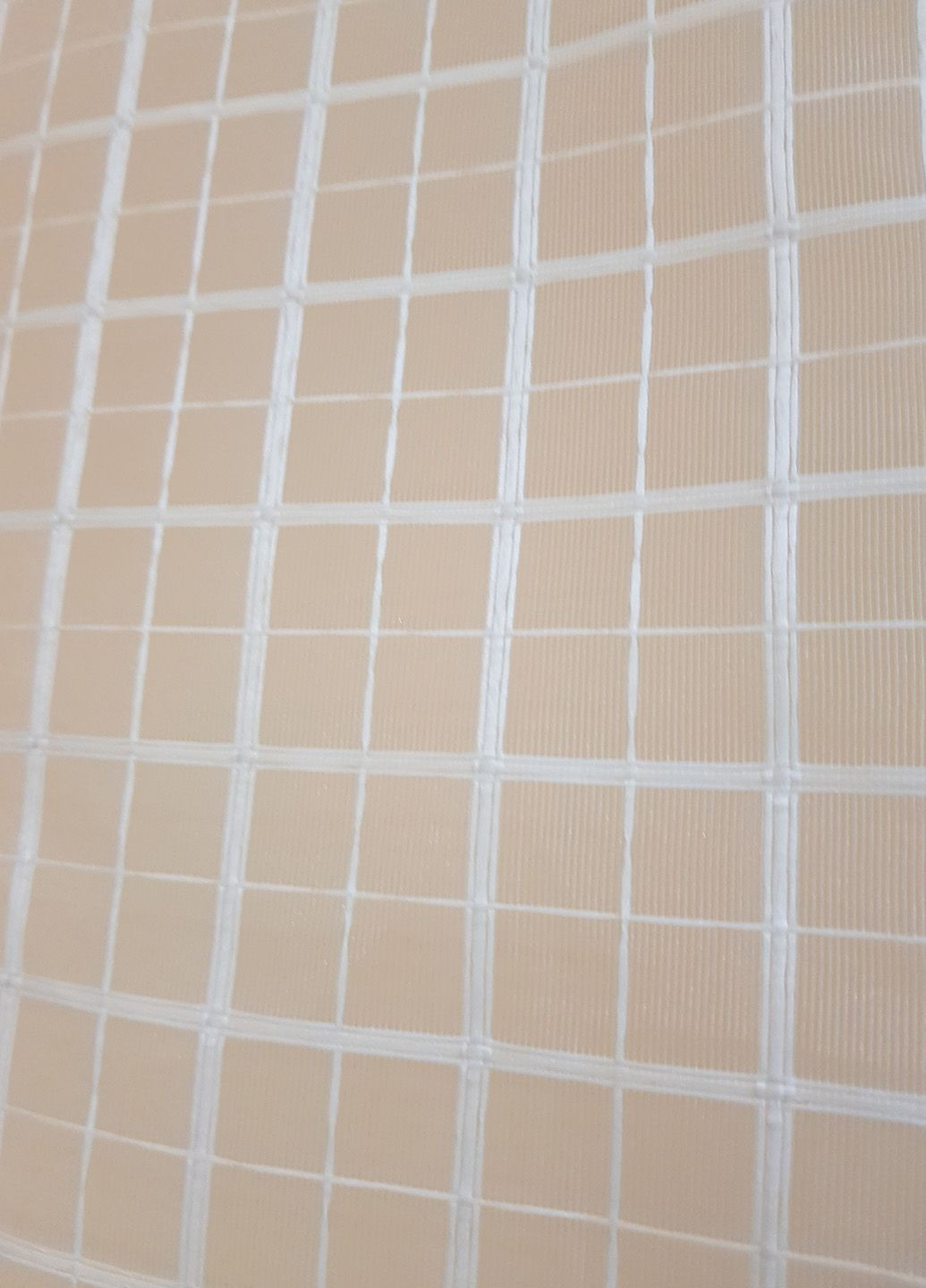 Комплект панельних фіранок Клітинка і смужка 5шт карниз 250см бежевий з коричневим (70_2п) Firanka Geometric (329901227)