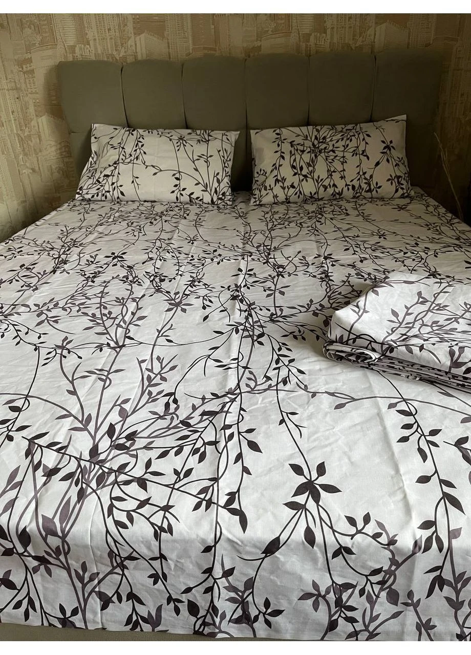 Євро простирадло на резинці 160х200х20 бязь Premium No Brand (393640897)