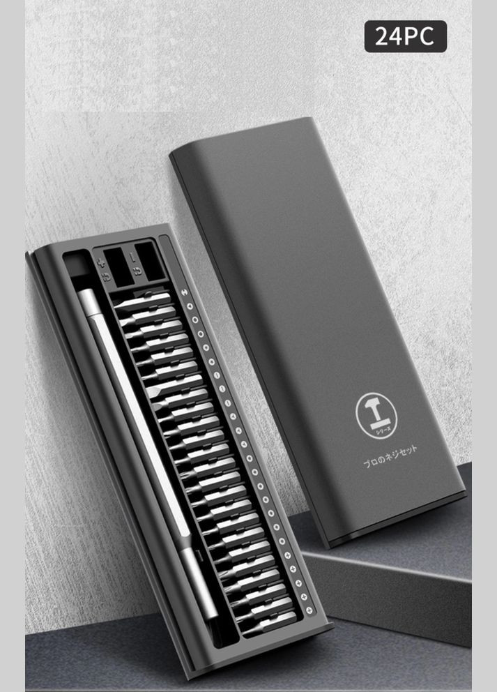 Набір 25 в 1 магнітних прецизійних викруток Hammer для точних робіт, дрібного ремонту в кейсі Kit Bits (324419974)