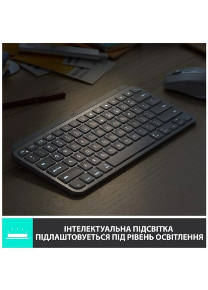 Клавіатура MX Keys Mini For Mac Wireless Illuminated Pale Grey (6772198) Logitech (360393075)