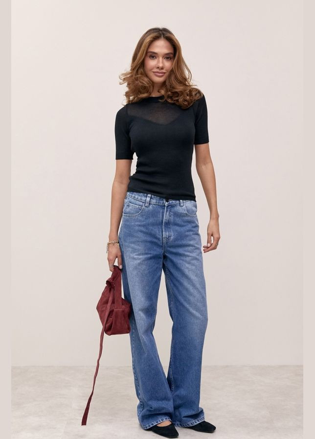 Жіночий топ з напівпрозорої пряжі (2840) Triko Bakh (334710363)