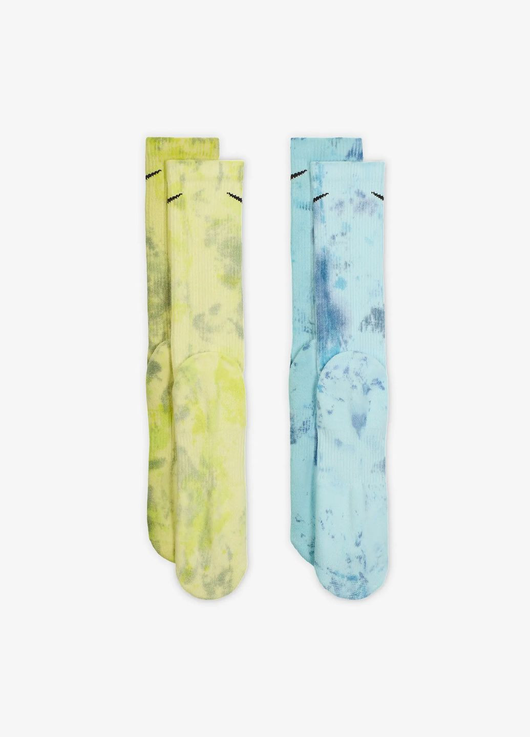 Блакитні шкарпетки чоловічі nike cushion crew 2-pairs fj0747-906 жовті/блакитні Jordan (316546052)