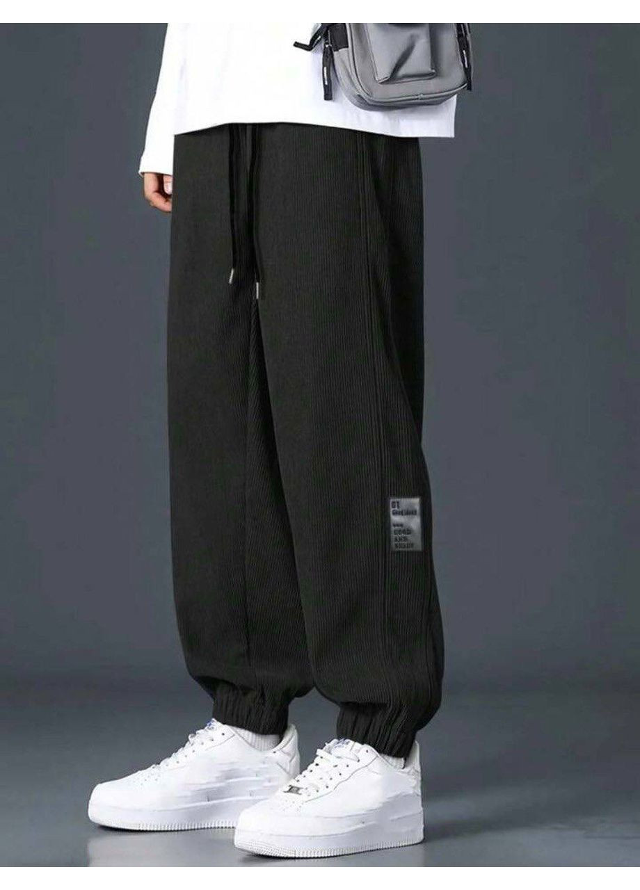 Черные повседневный демисезонные прямые брюки GD/GL Модний простір