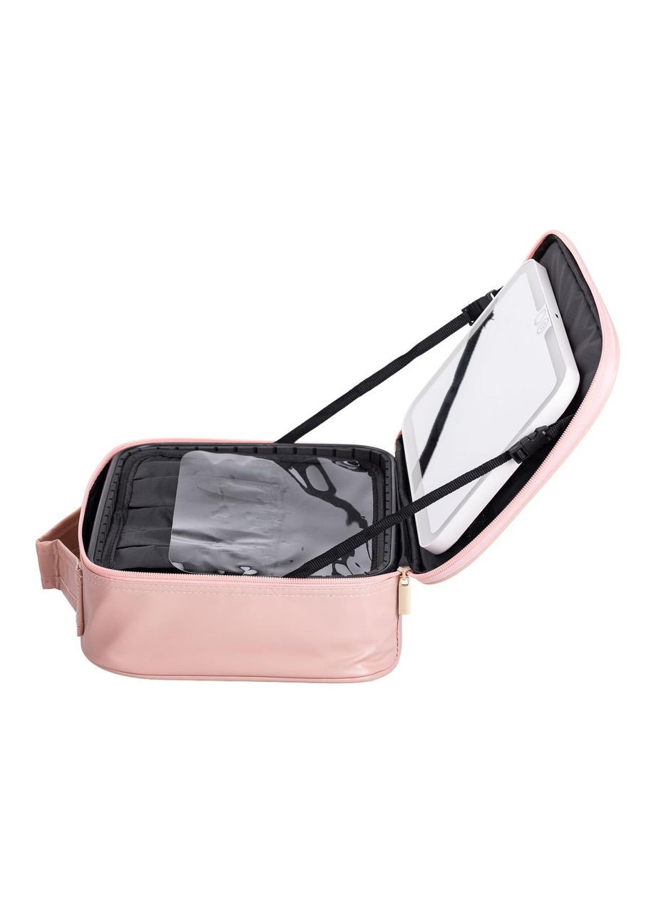 Органайзер косметичка з еко шкіри з дзеркалом та підсвічуванням 26×22×9 см HP-10-2AP Yiwu (370800189)