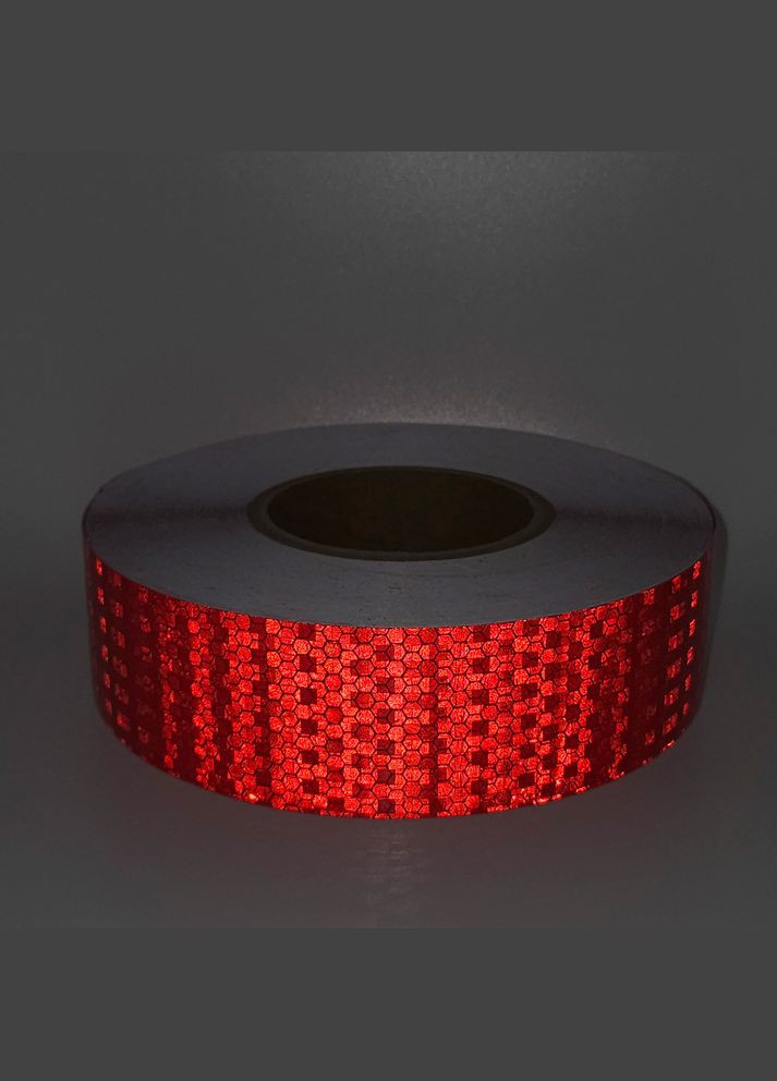 Светоотражающая клейкая лента Lattice 5см*50м красная HF (327041452)
