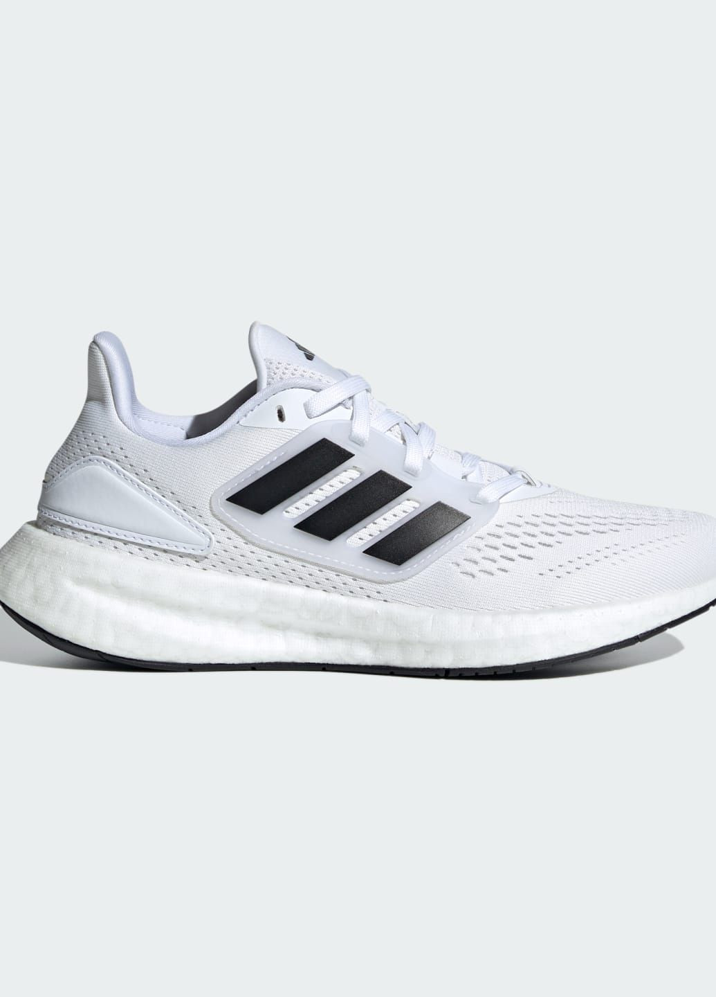 Белые всесезонные кроссовки для бега pureboost kids adidas