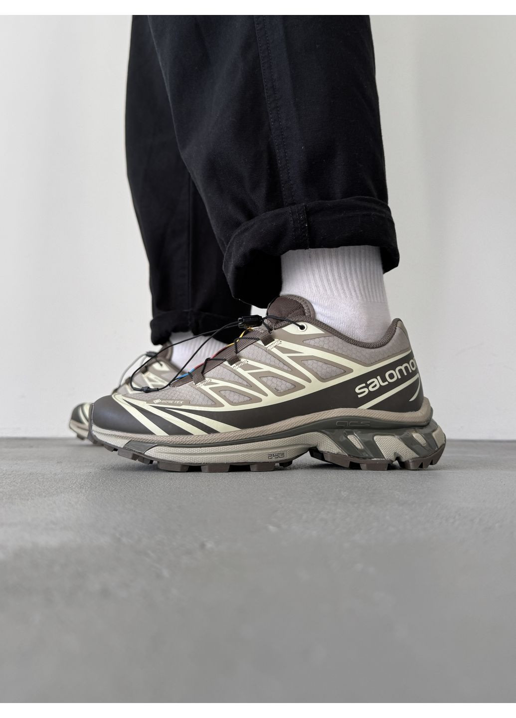 КРОССОВКИ ЖЕНСКИЕ SALOMON S / LAB XT-6 GORE-TEX BROWN САЛОМОН ХТ-6 No Brand комбинированные демисезоны (367169560)