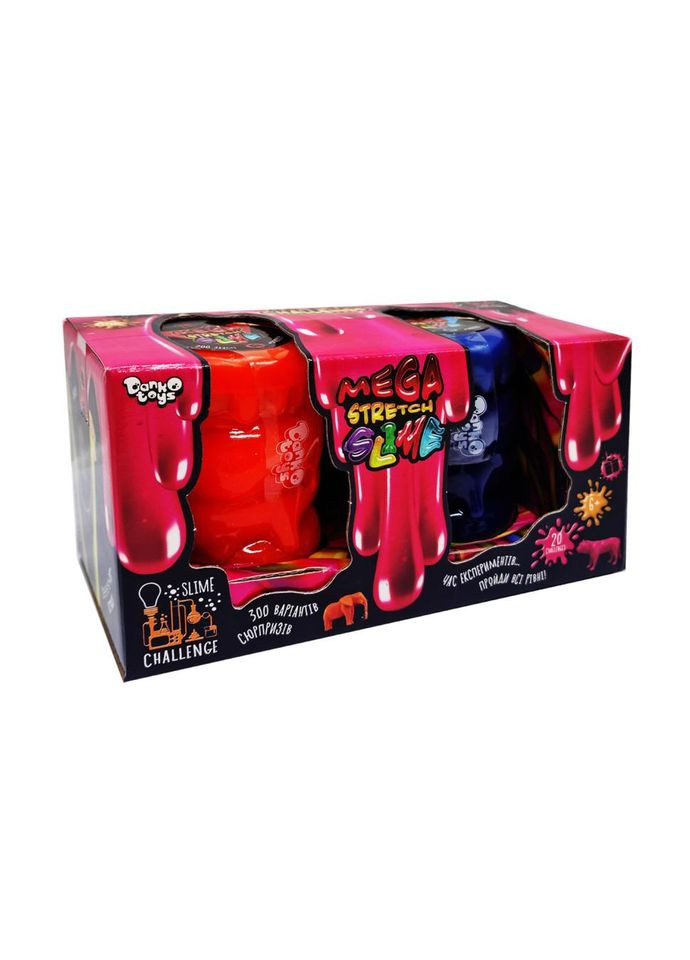 В'язка маса "Mega Stretch Slime" SLM-11-02U 2 банки (Вид 2) No Brand (330609442)