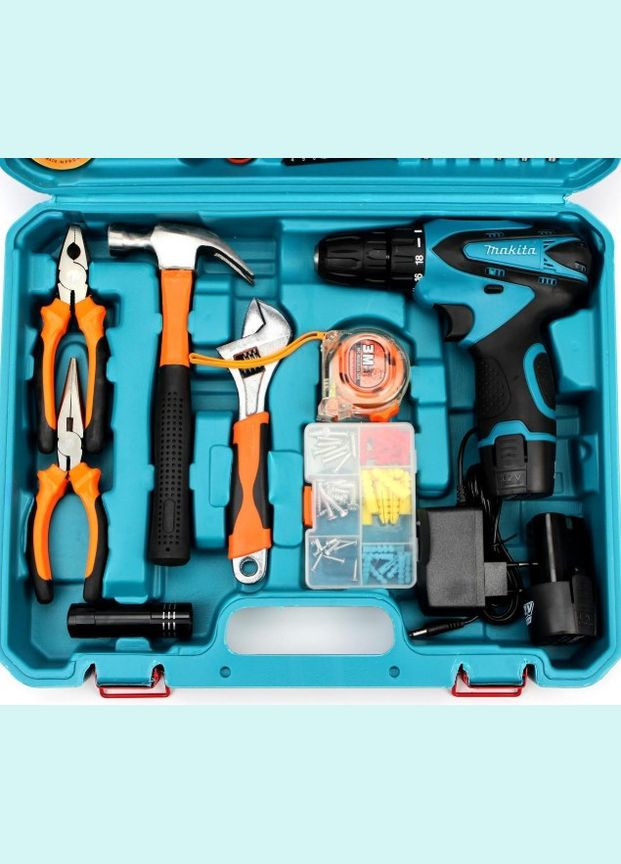 Акумуляторний шуруповерт 12V 2A/h Li-Ion з великим набором інструментів (1756374604) Makita DF330DWE (330579048)