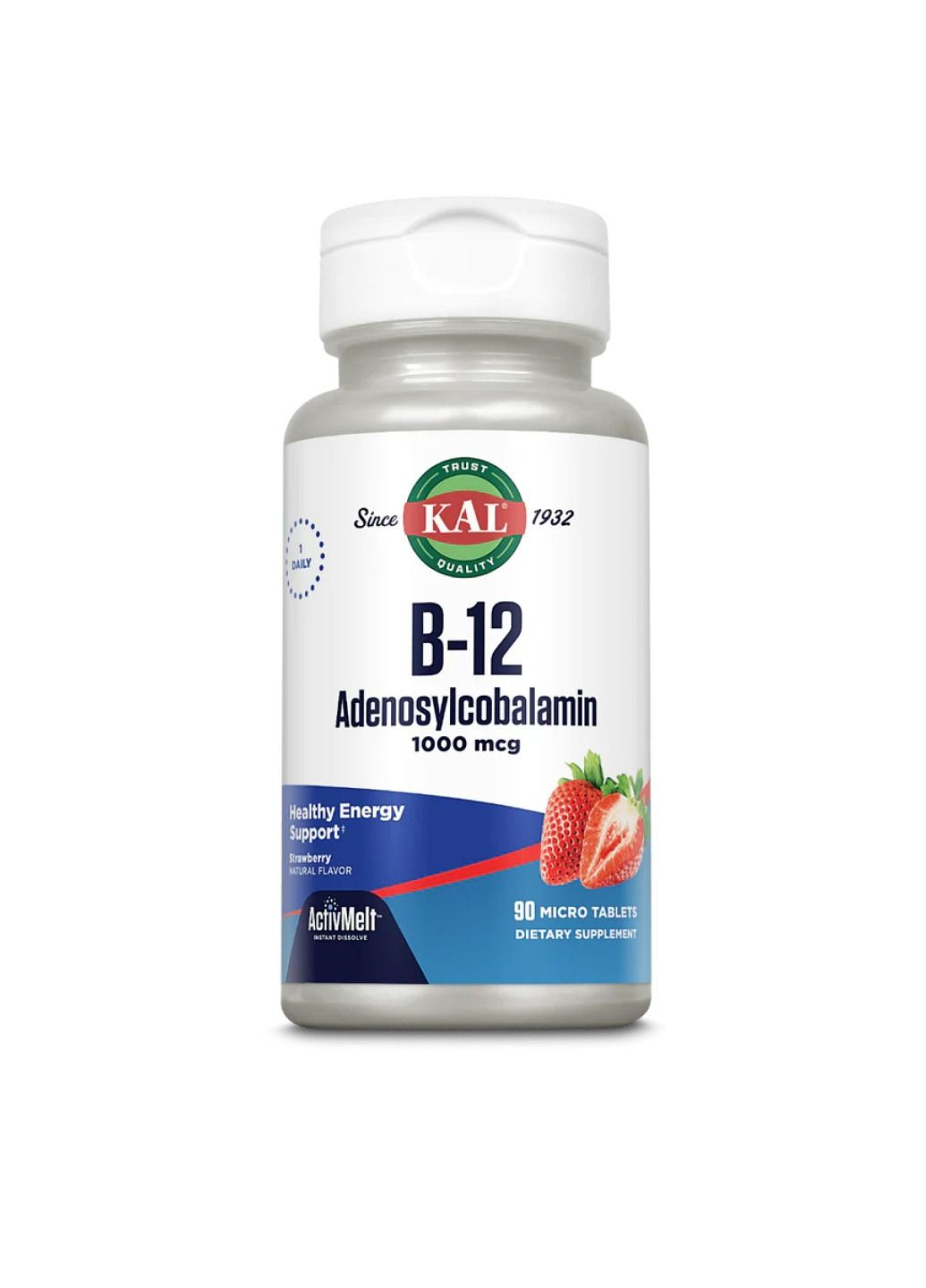 Витамин B12 B12 Adenosylcobalamin 1000mcg - 90 tabs KAL (285736309)