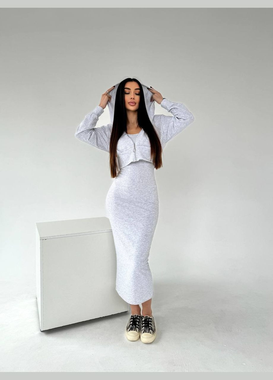 Жіночий костюм двійка сукня та кофта MonCher (329409101)