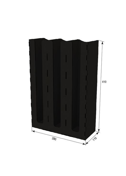 Барный органайзер чёрный 280х110х410 Ekostar (367609146)