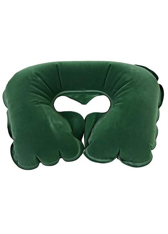 Надувна флокована подушка 67006, 37 х 24 х 10 см, зелена Bestway (301916719)