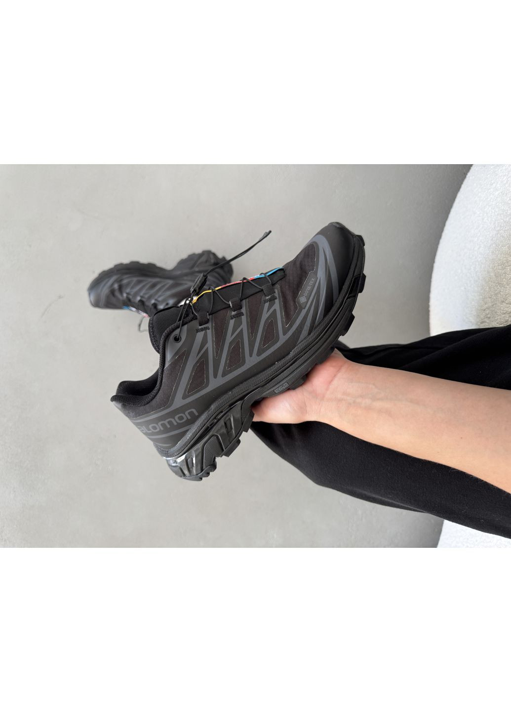 Черные демисезонные кроссовки мужские salomon s / lab xt-6 gore-tex black саломон хт-6 No Brand