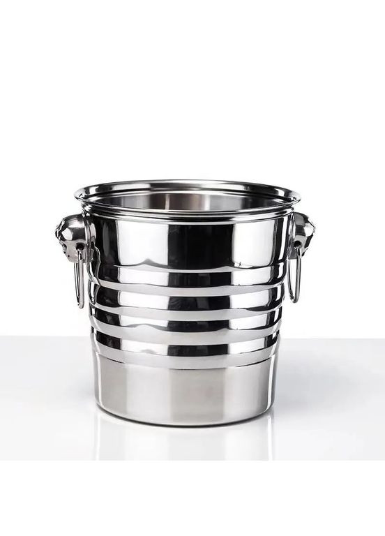 Ведро для льда Lion 5 л. из нержавеющей стали для охлаждения бутылки металлическое ведерко для льда REMY-DECOR (293152554)