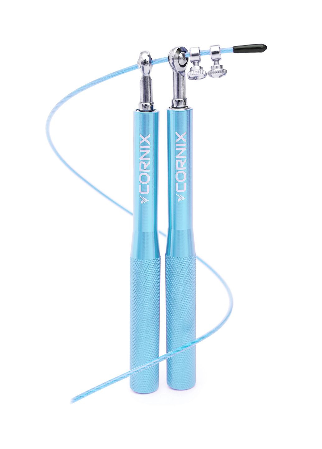 Скакалка швидкісна для кросфіту Speed Rope XR-0157 Sky Blue Cornix (318867502)