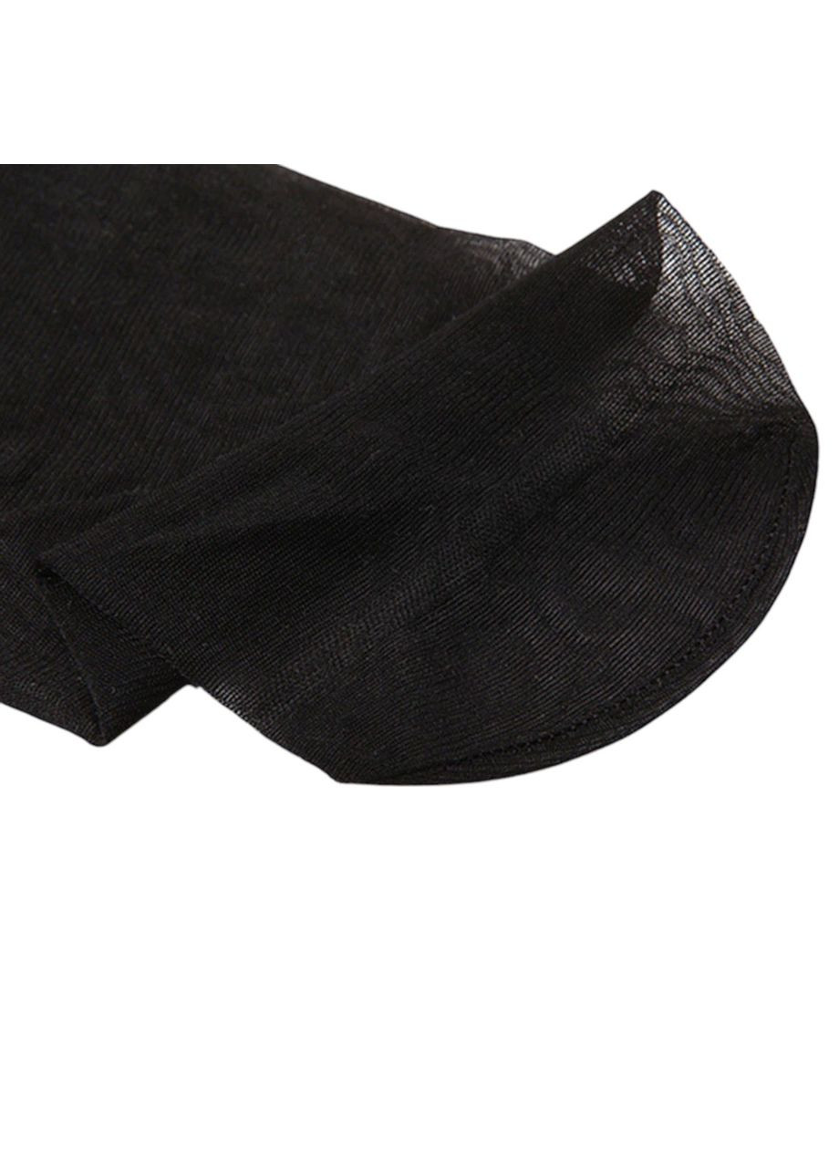 Чорний демісезонний жіночі панчохи чорні сексуальні верх мереживні на силіконі No Brand