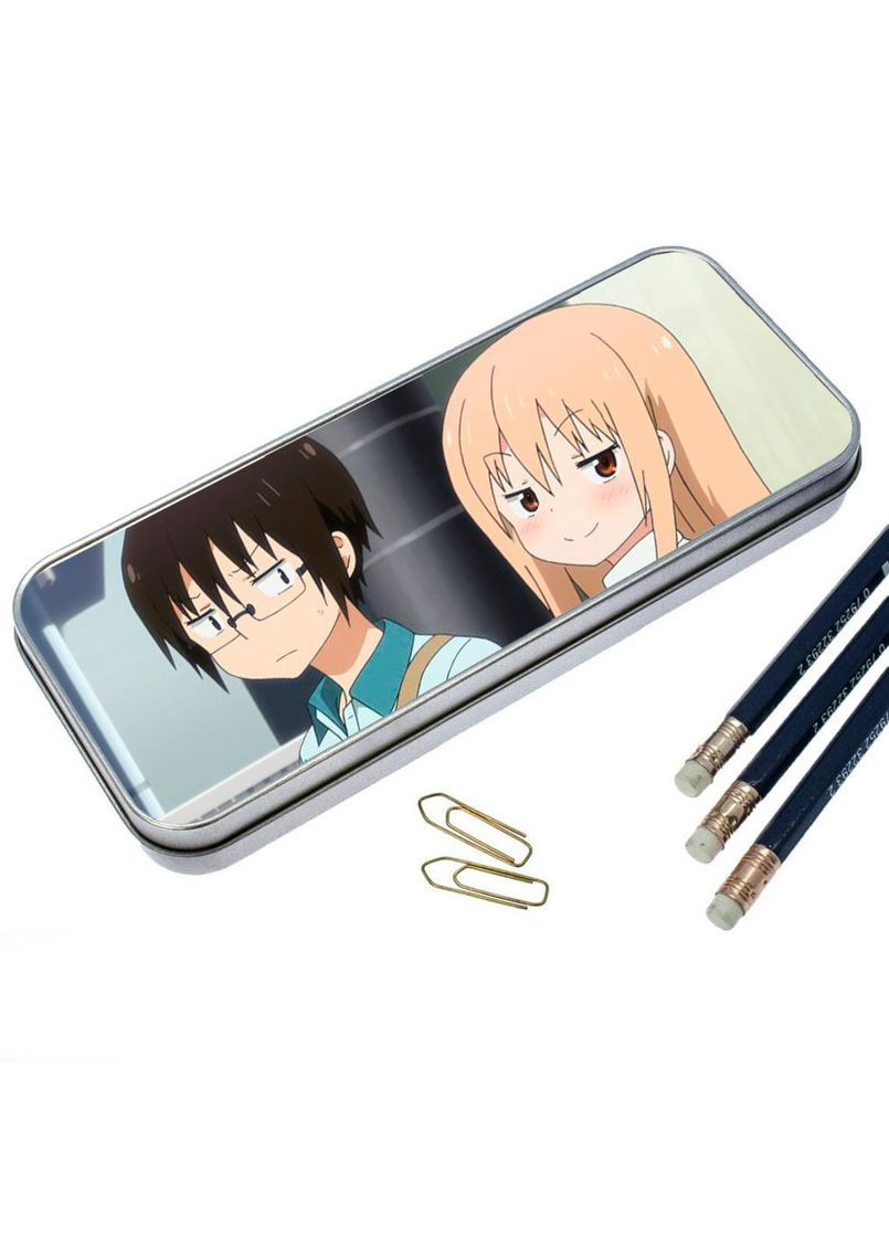 Пенал школьный для мальчика и девочки металлический Аниме Двухлетняя сестренка Умару #004 7*18 см Silver No Brand (309152440)