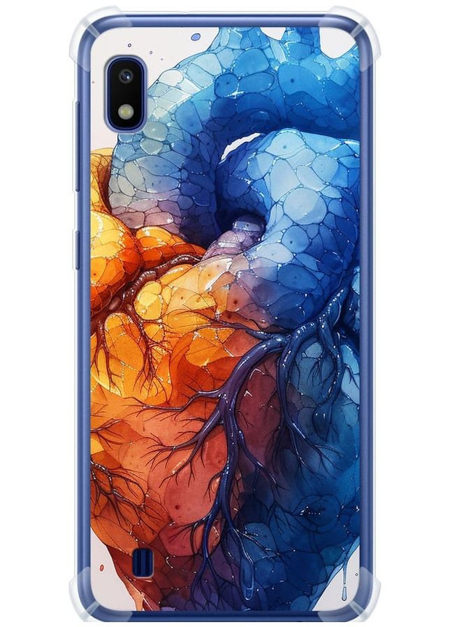 Силіконовий протиударний с посиленими кутами чохол 'Арт-серце' для Endorphone Samsung Galaxy A10 2019 A105F (285104859)