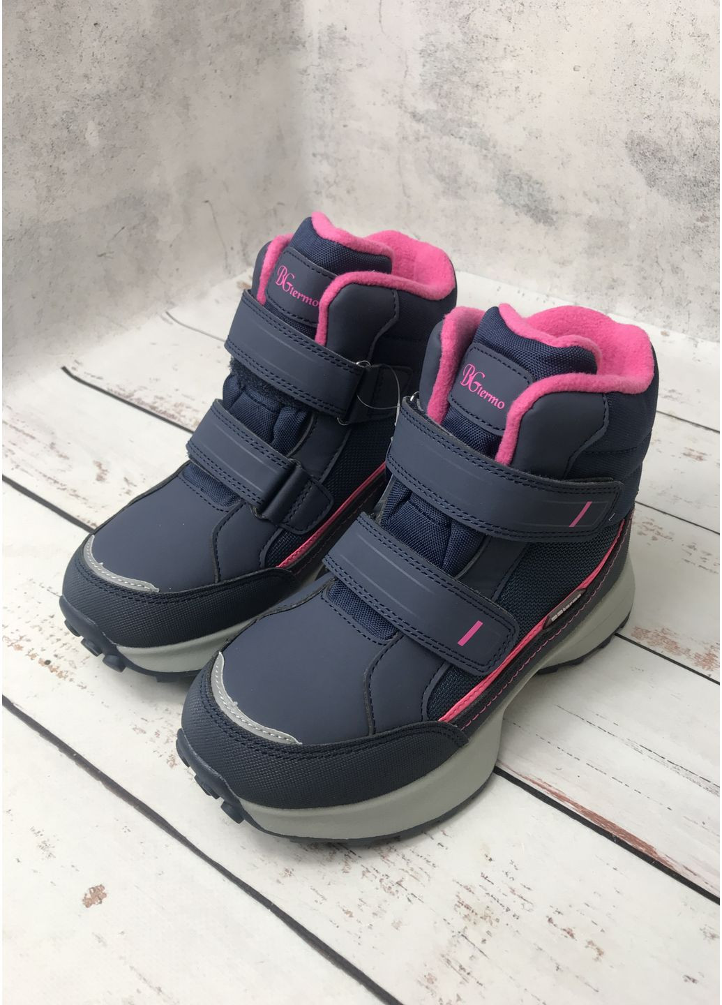 Темно-синие повседневные зимние термбрюшки детские на девочку termo темно-синий (493) BG