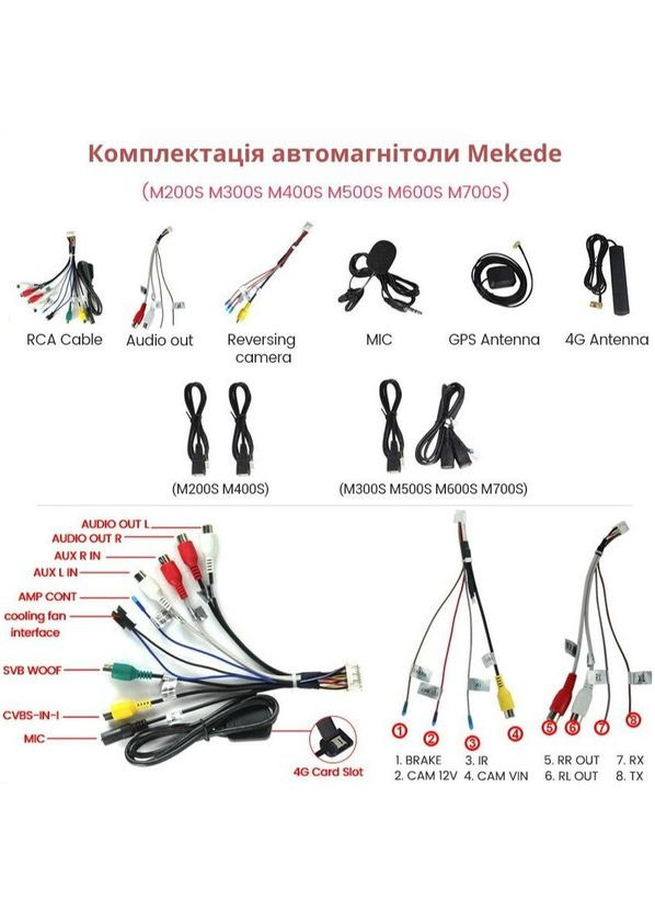 Автомагнітола серії Mekede M700S 10" 8/128 (10" 8core 7862 8/128 4G CarPlay/Android Auto) QIV (299234010)