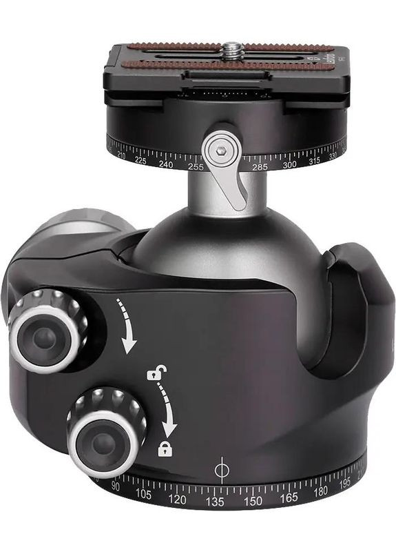 Головка штативная Leofoto LH55R+NP-60 шаровая с зажимом ARCA. Слой: 55 мм No Brand (316439086)