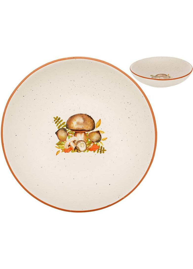 Набір 2 глибокі керамічні тарілки "Лісова Поляна" Ø21см BonaDi (330019114)