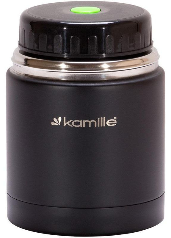 Термос харчовий Merikano, 500мл з нержавіючої сталі, чорний Kamille (372173207)