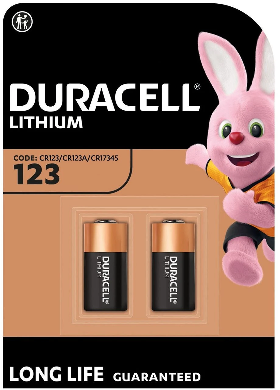 Литиевая батарейка High Power 123 3V, (CR123 / CR123A / CR17345), 2 шт. (6409613) Duracell (382808840)