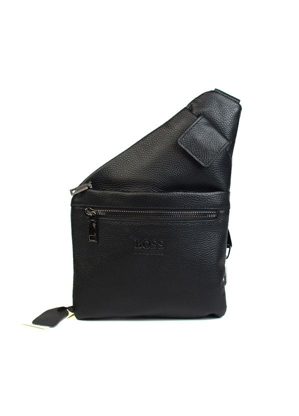 Сумка слінг чоловіча шкіряна нагрудна молодіжна через плече на блискавці No Brand (348418409)