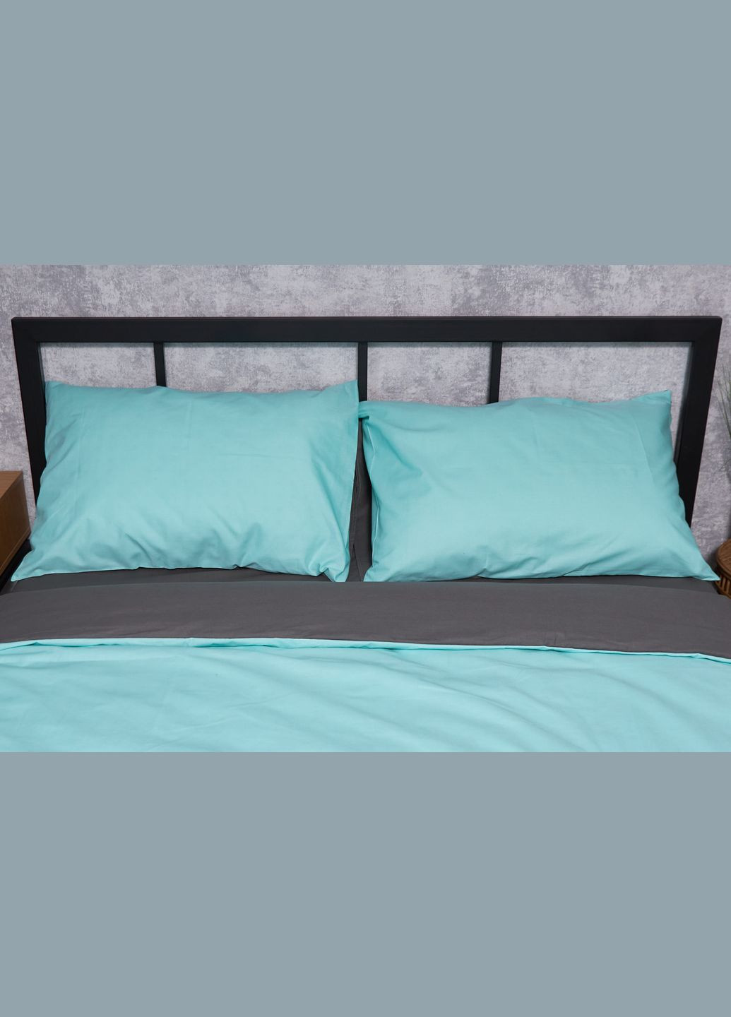 Комплект постельного белья Бязь Gold Люкс «» двуспальный 175х210 наволочки 2х50х70 (MS-820002094) Moon&Star Gray Mind (285716881)