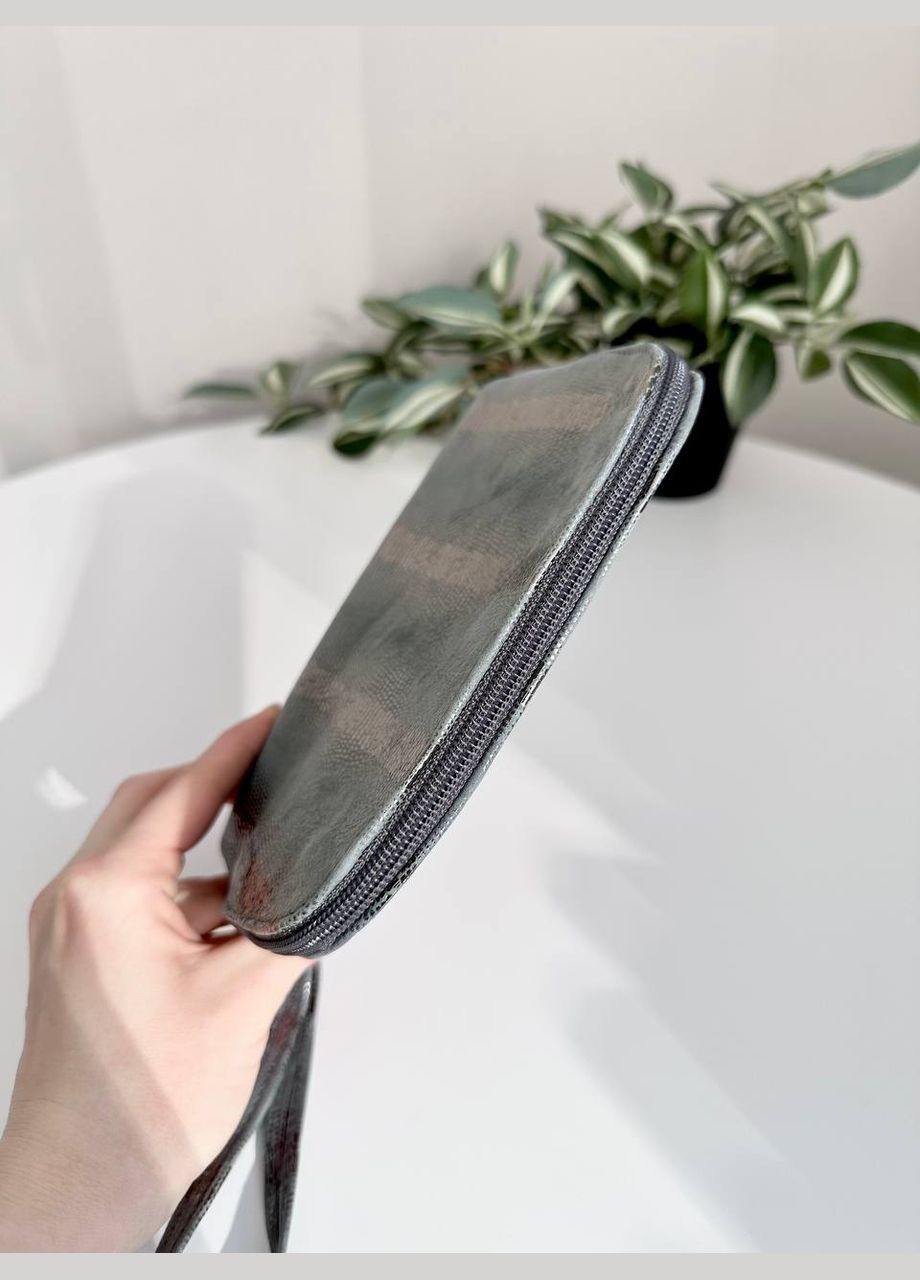 Косметичка з натуральної шкіри на два відділи з ручкою VI&VA (322220362)