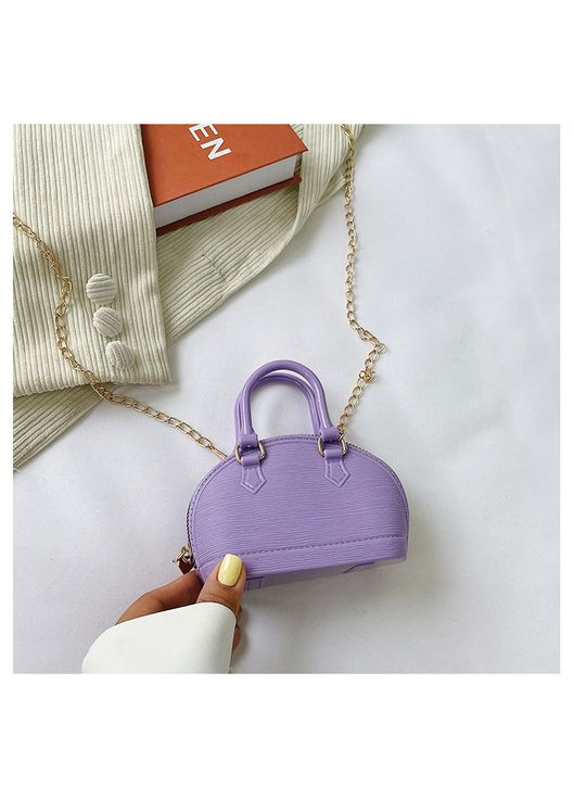 Детская маленькая сумка 10447 кросс-боди на цепочке фиолетовая No Brand (314455182)