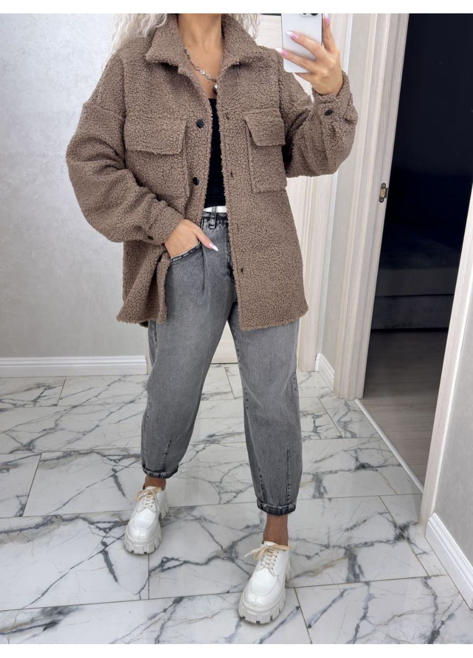 Пушиста кофта- рубашка No Brand (352009326)