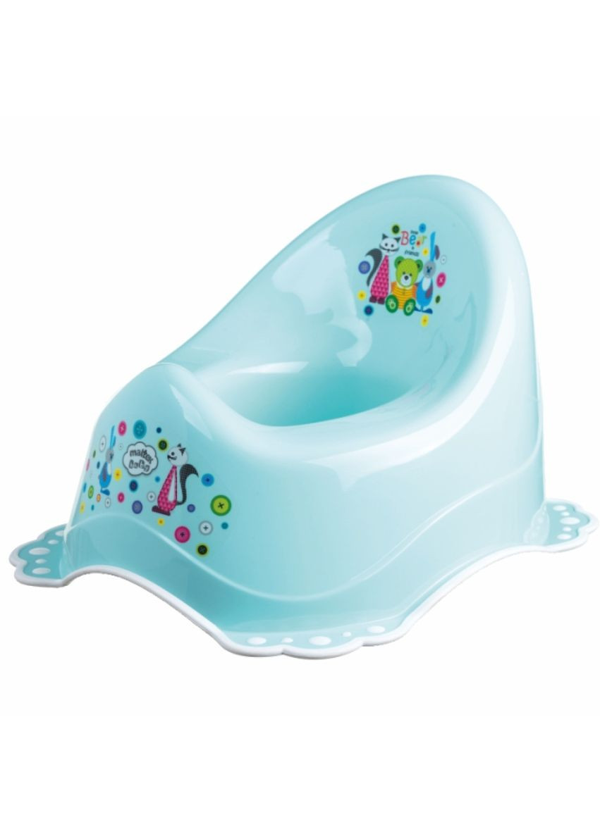 Горшок Bear&Friends 2K, мятный с белым () Maltex 5313_39 (358058896)